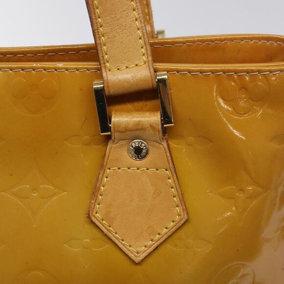 LOUIS VUITTON Monogram Vernis Houston Hand Bag Beige M91004 - Picture 9 of 16